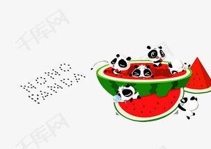 熊猫吃瓜素材高清,高清揭秘熊猫吃瓜瞬间